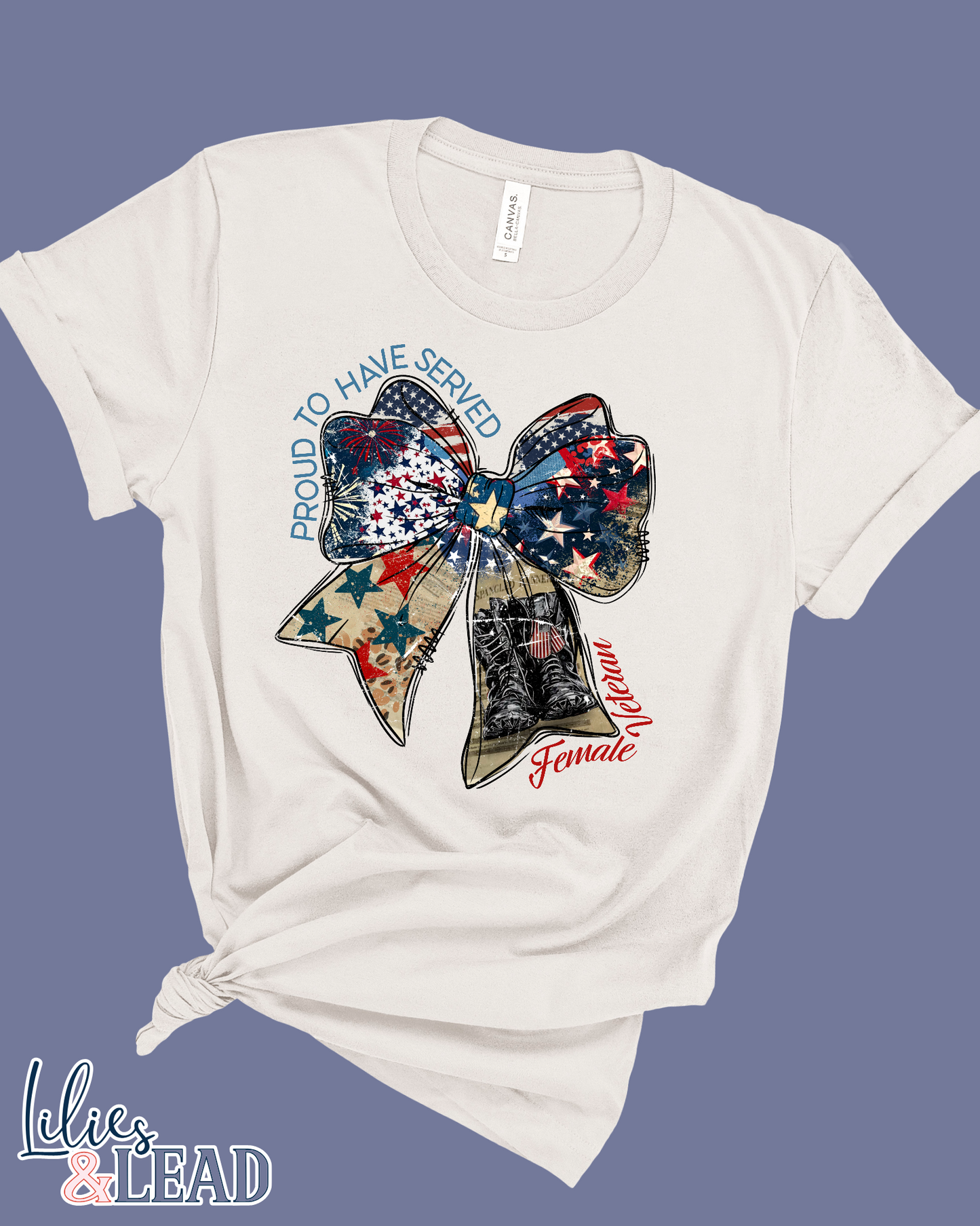 Proud to have served - Female Veteran's Day Tee