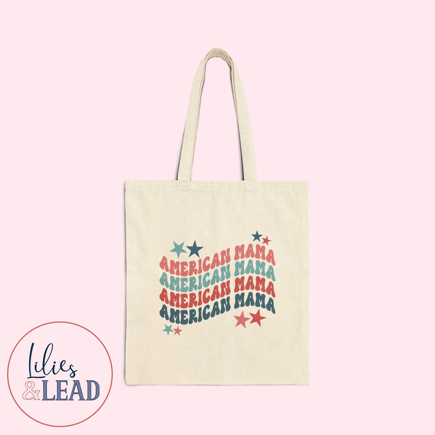 American Mama Cotton Canvas Tote Bag