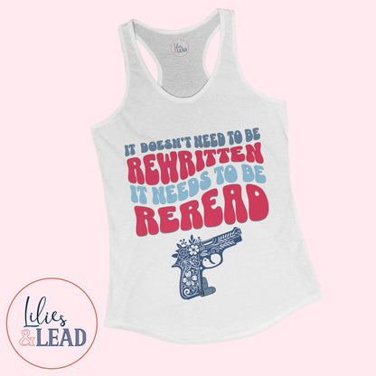 We The People - It doesn't need to be rewritten it needs to be reread Women's tank top