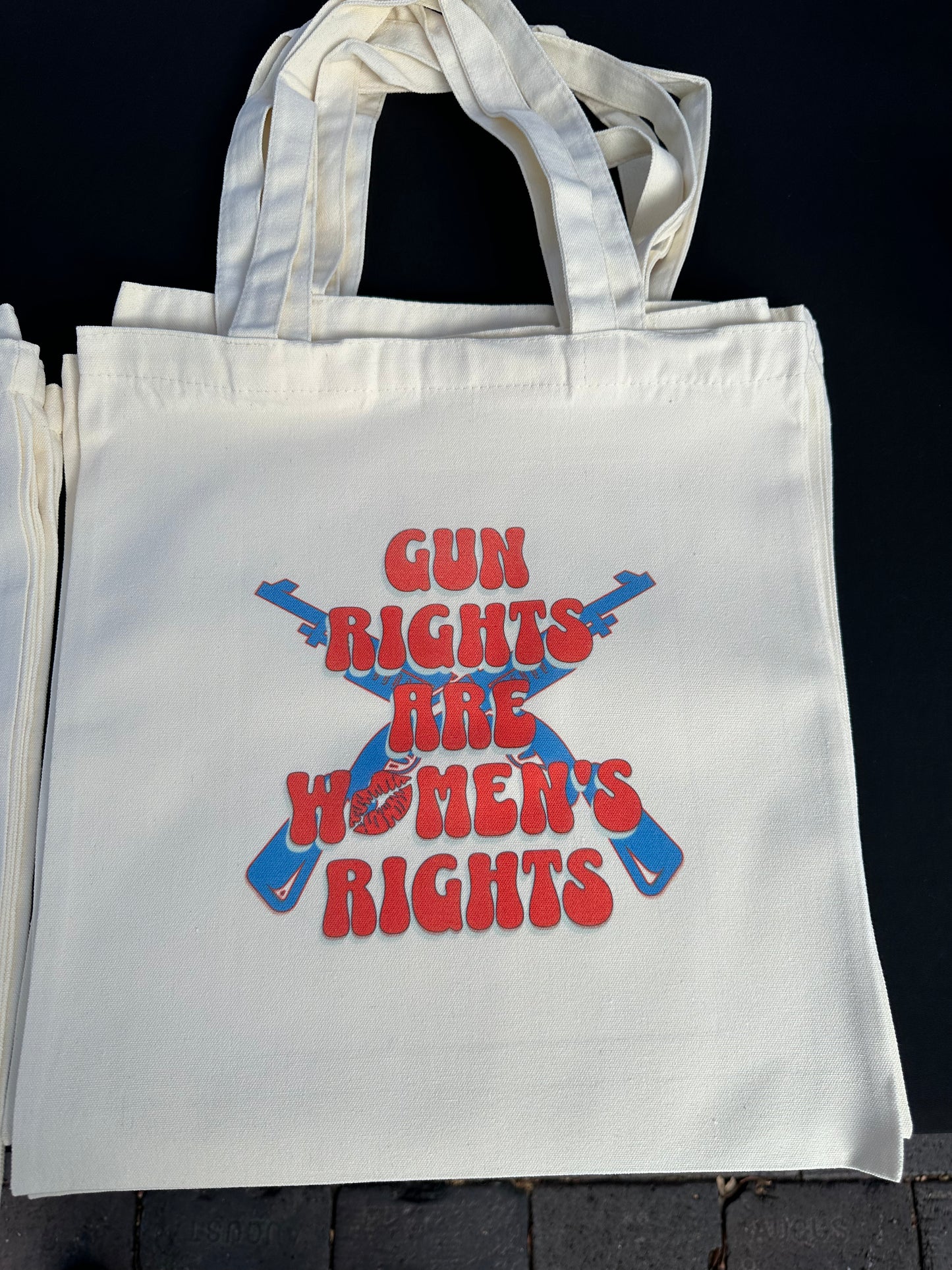 Gun Rights are Womens Rights Cotton Canvas Tote Bag