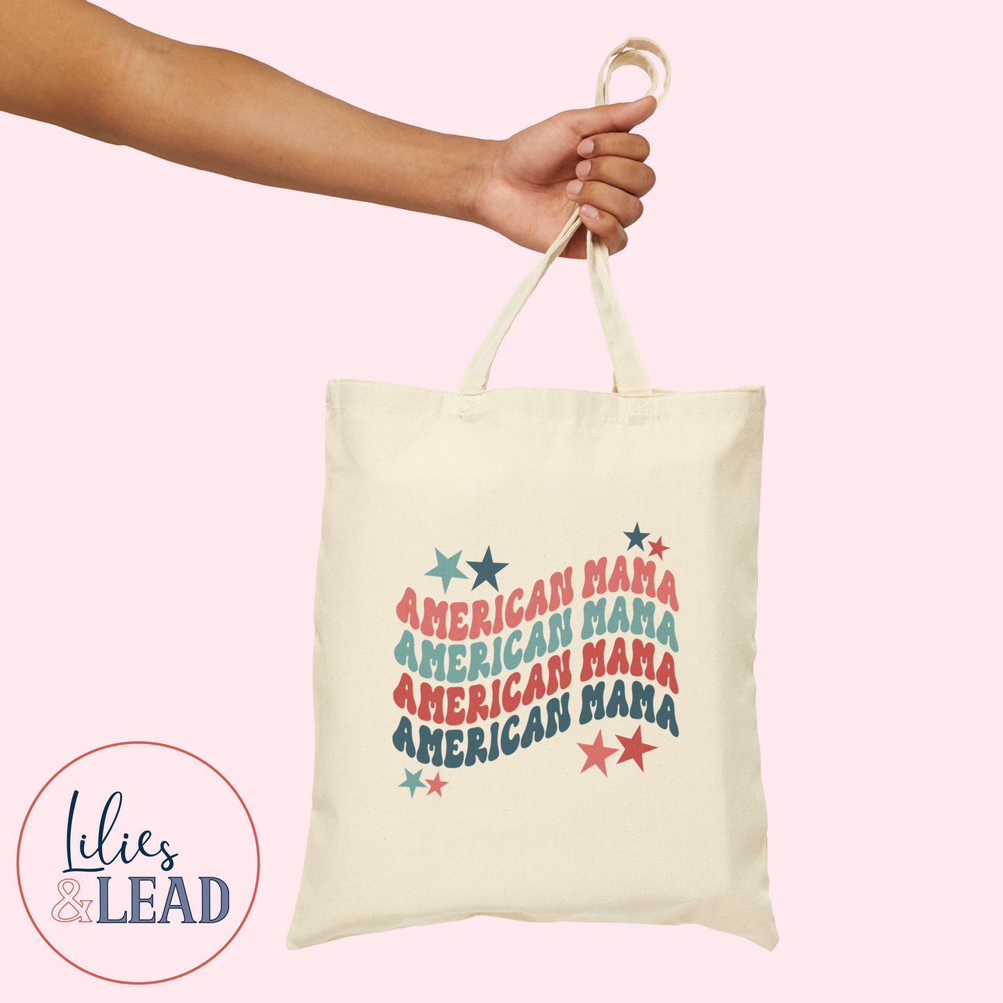 American Mama Canvas Tote Bag