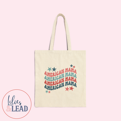 American Mama Canvas Tote Bag