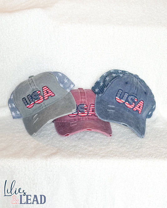USA Patch Mesh Baseball Cap